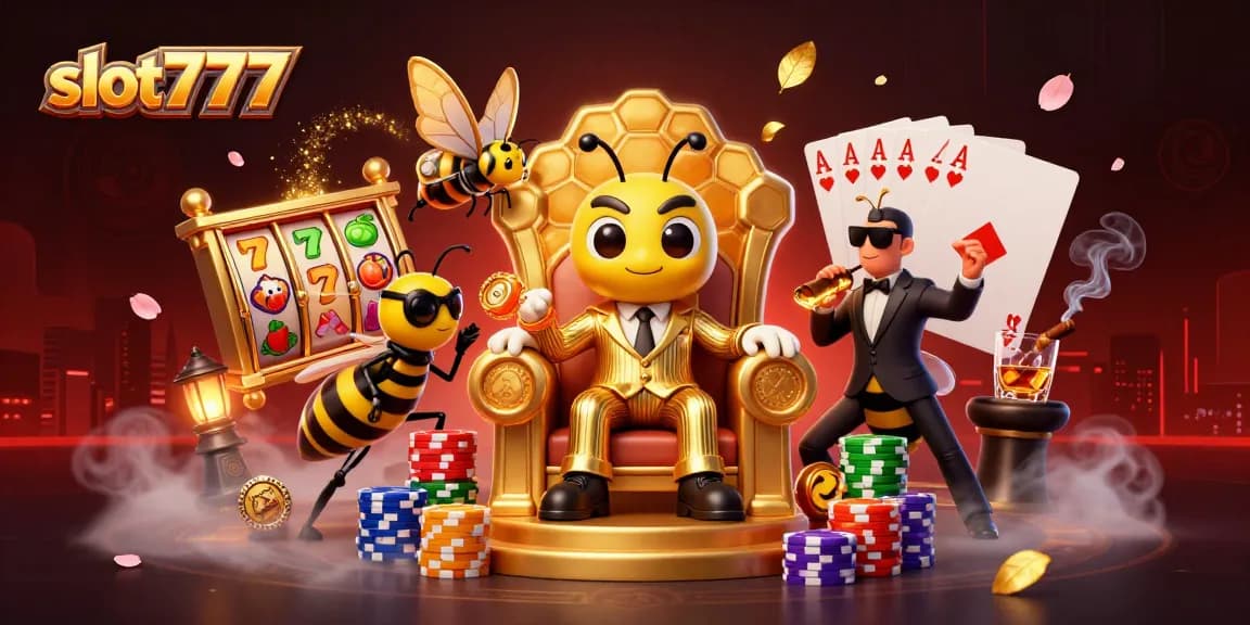 Slot777 menawarkan pengalaman bermain slot terbaik dengan berbagai simbol keberuntungan dan suasana kasino yang mengesankan.