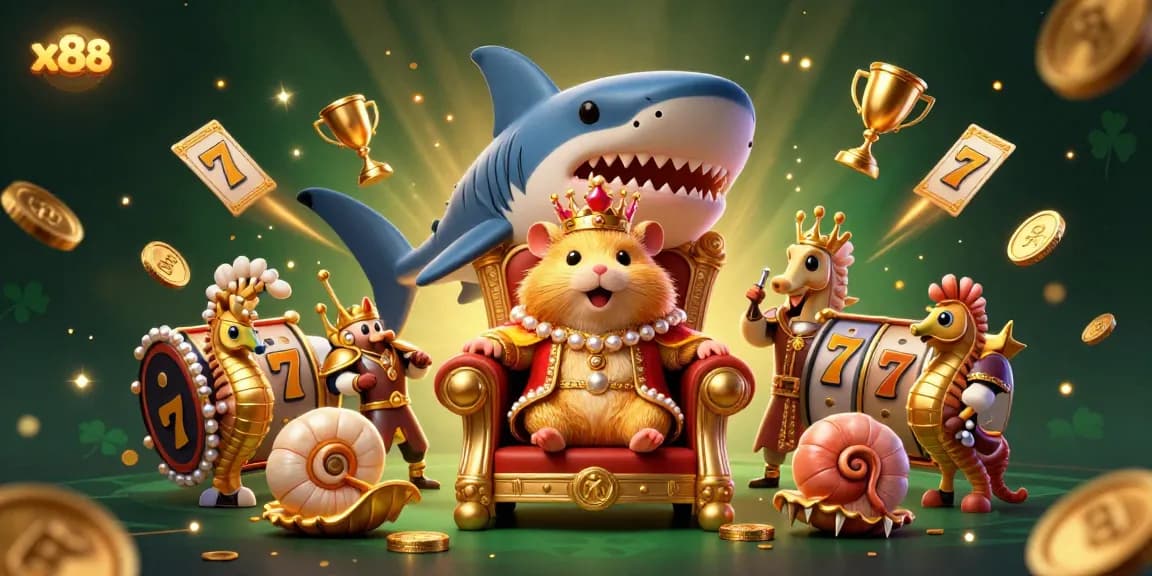 Spin for big wins with x88 at this vibrant casino illustration featuring immersive game elements.