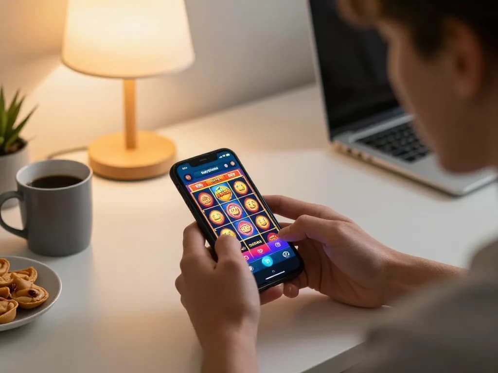 Engaging in thrilling games on the Sunwin mobile app while relaxing at home.