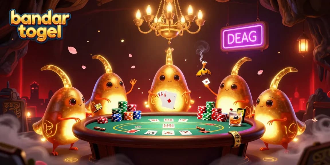 Experience the thrill of bandar togel as glowing glowworms illuminate a vibrant cave casino, showcasing exciting poker and unique artistry.