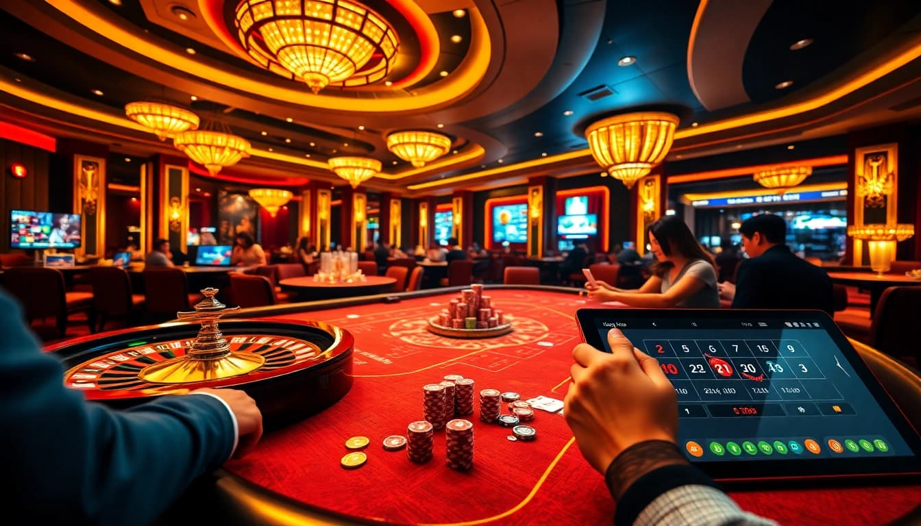 Experience the excitement of King88 with vibrant casino games and betting actions.