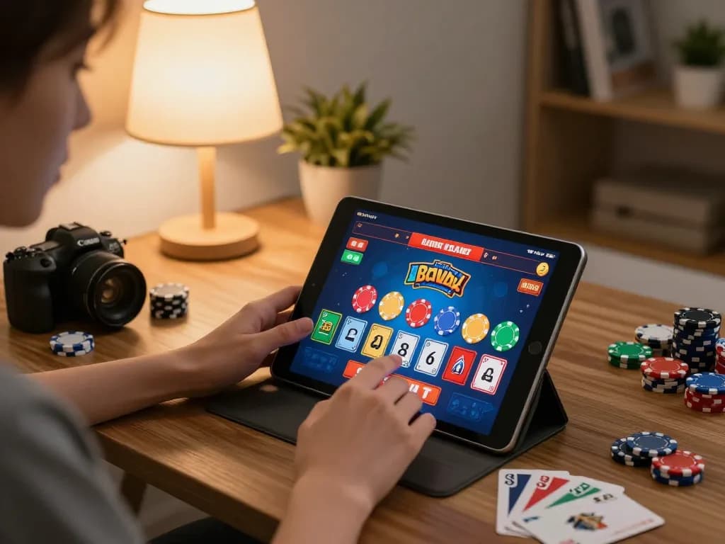 Bergabung dalam kesenangan kasino online dengan radiofairindia melalui tablet di suasana rumah yang nyaman.