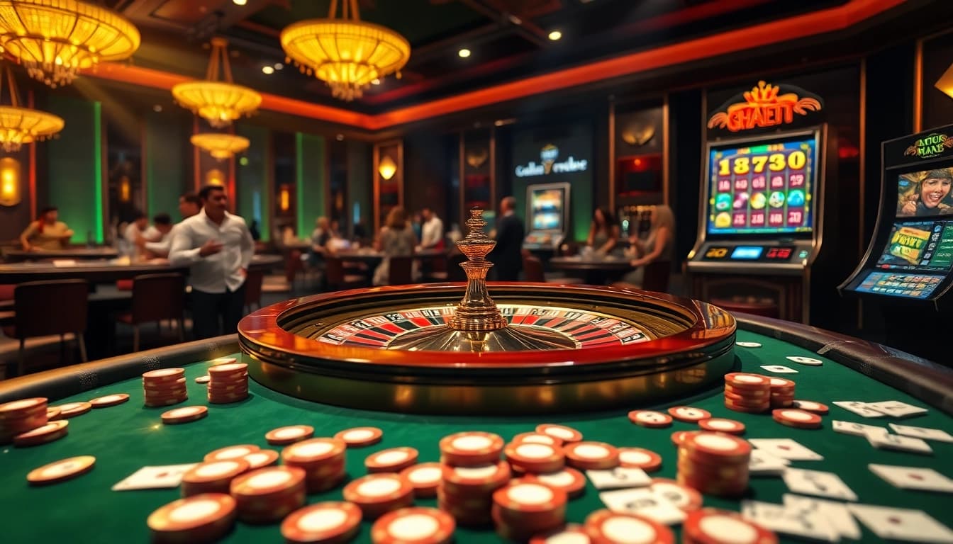 Experience high-stakes excitement with shbet com at a vibrant casino table full of action.