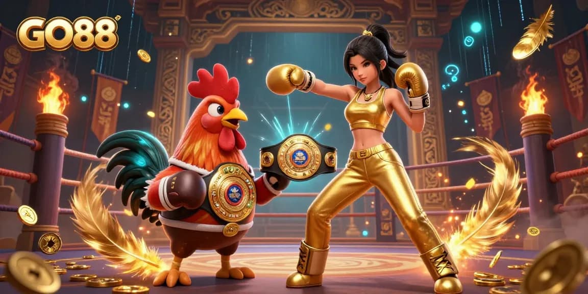 Engage in thrilling games at GO88 with dynamic characters and vibrant casino elements.