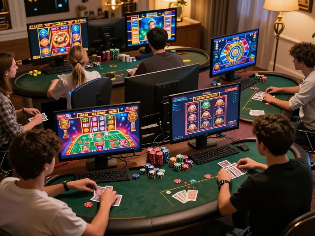 LIGALGO users enjoying online casino gaming with engaging interfaces and strategic setups.