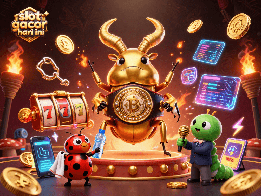 Taruhan slot gacor hari ini dengan karakter unik dan elemen perjudian yang menarik.