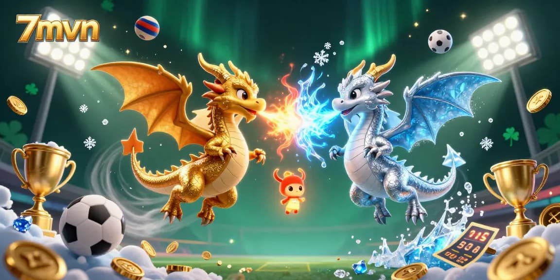 Engage with the thrilling world of sports betting at 7mvn, where iconic dragons and vibrant sports elements collide.