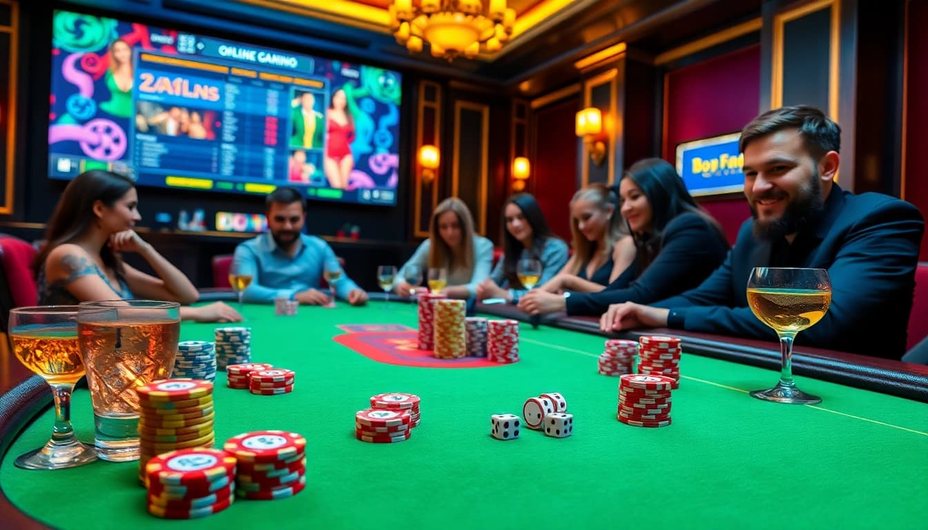 Engage with thrilling games at https://lucky88ai.net/ featuring vibrant poker chips and an exciting casino atmosphere.