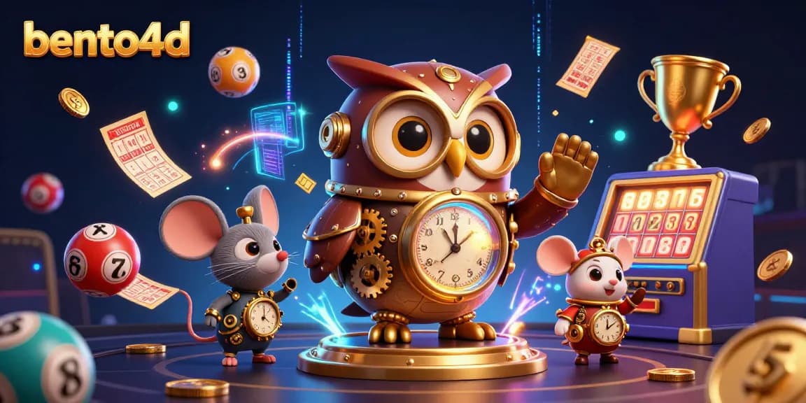 Terlibat dalam keseruan lotere bento4d yang menampilkan karakter 3D dinamis dan elemen permainan yang cerah.