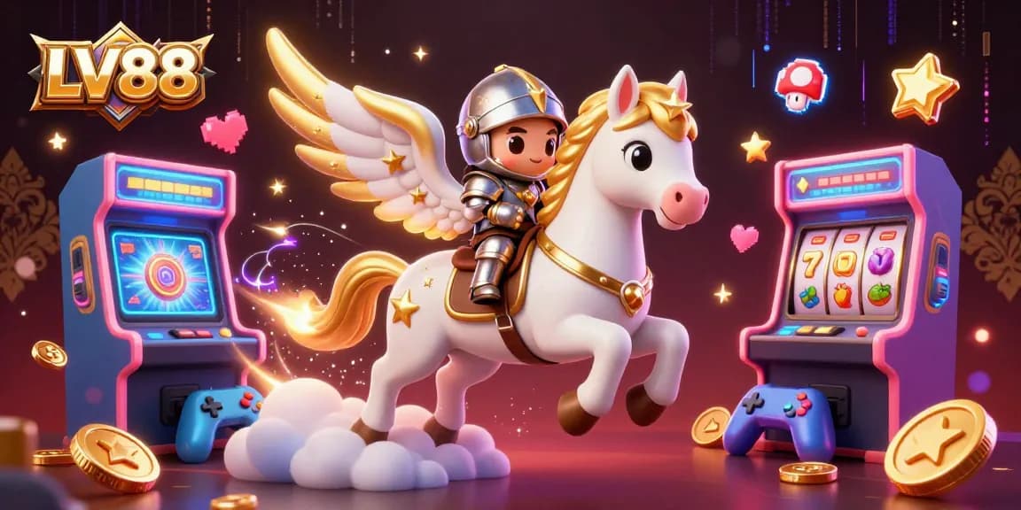 Experience the thrill of LV88 online casino with exciting games and visual elements bursting in energy.