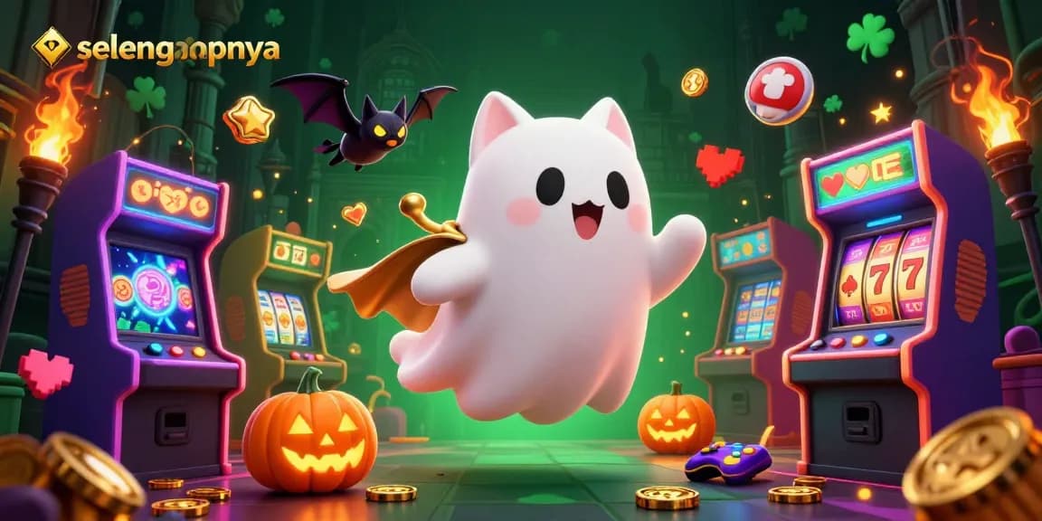 Play thrilling games with selengkapnya! Immerse in a vibrant casino filled with fun elements and glowing characters.