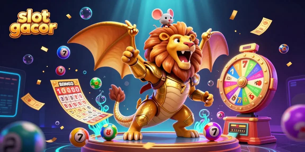 Experience the excitement of slot gacor with vibrant, dynamic elements and detailed 3D characters in action.