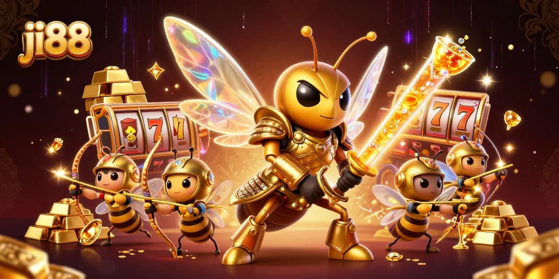 Experience thrilling ji88 slot adventures with a golden hornet samurai and treasures galore.