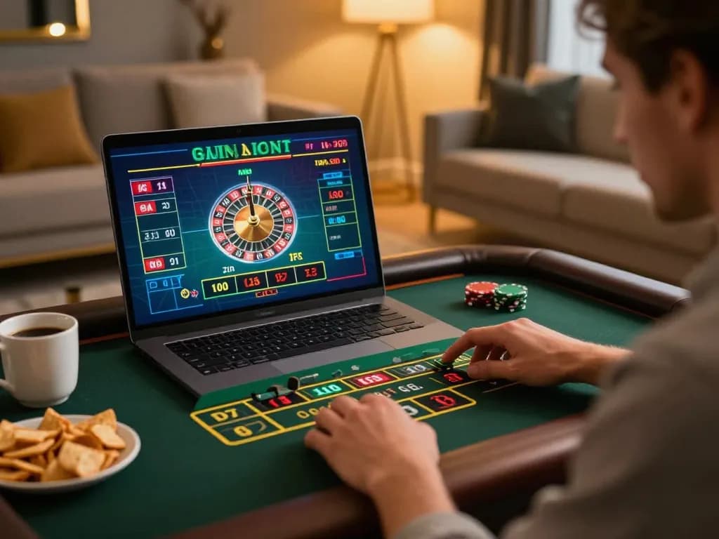 Player engages in a thrilling roulette game on RR88, emphasizing online gambling excitement and strategy.