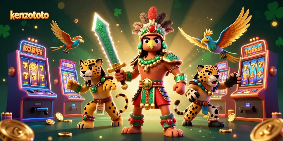 Engage with kenzototo through vibrant slot gaming action featuring dynamic characters and elements.