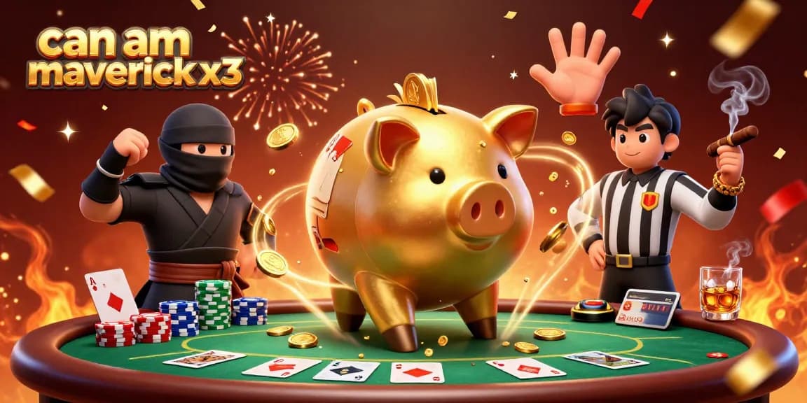 Celebrate winnings with the can am maverick x3 in an exciting casino scene featuring vibrant gameplay.