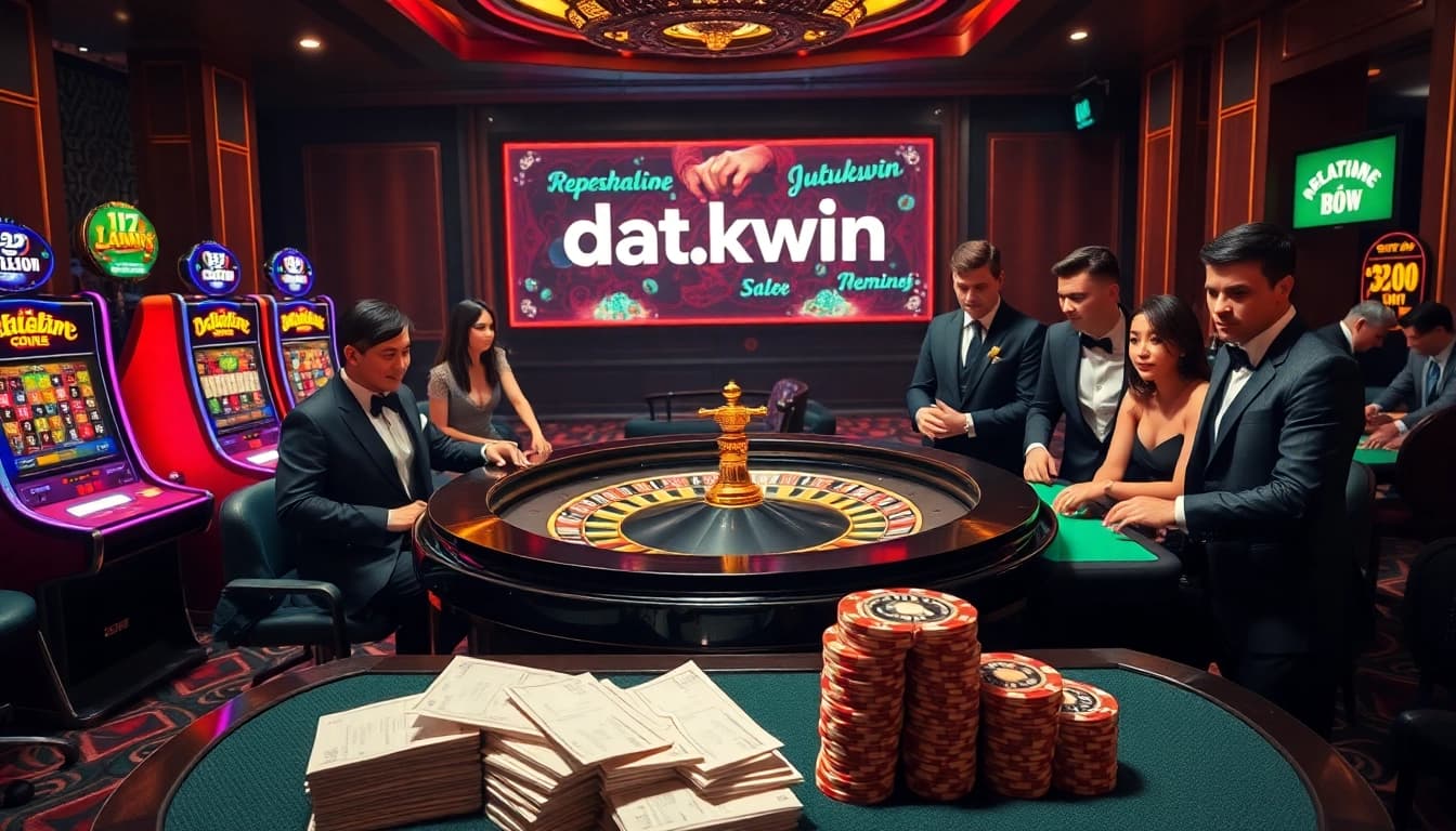 Rasakan sensasi datukwin di kasino mewah dengan meja roulette dan mesin slot.