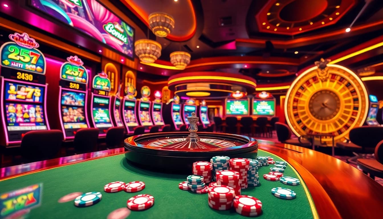 Experience the thrill of casino gaming with depo 25 bonus 27 and vibrant slot machines.