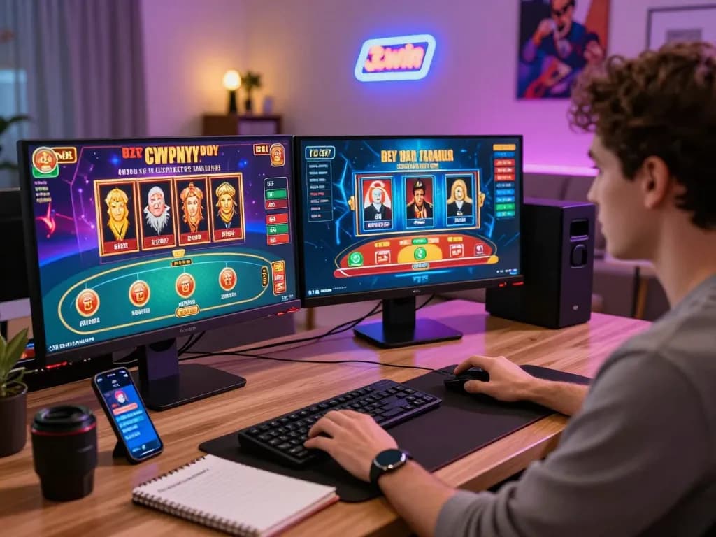 Engaging online gambling experience on 32win.com with vibrant casino game displays and player interaction.