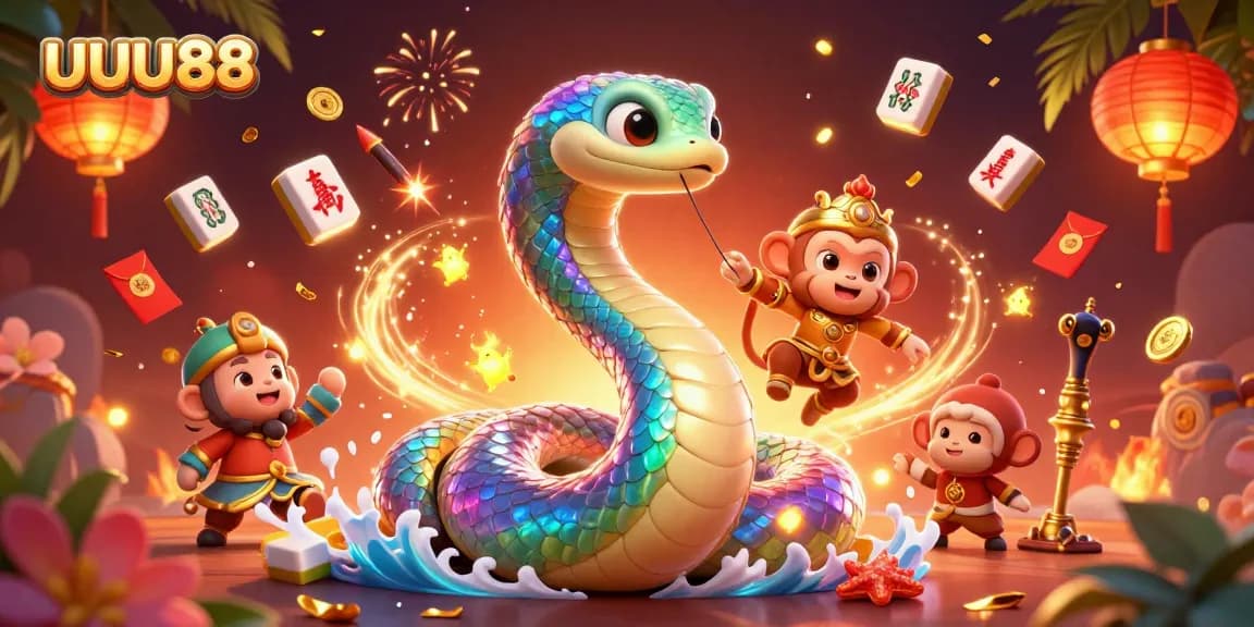 Engage with UUU88's vibrant world of 3D cartoon magic, showcasing casino adventure elements.