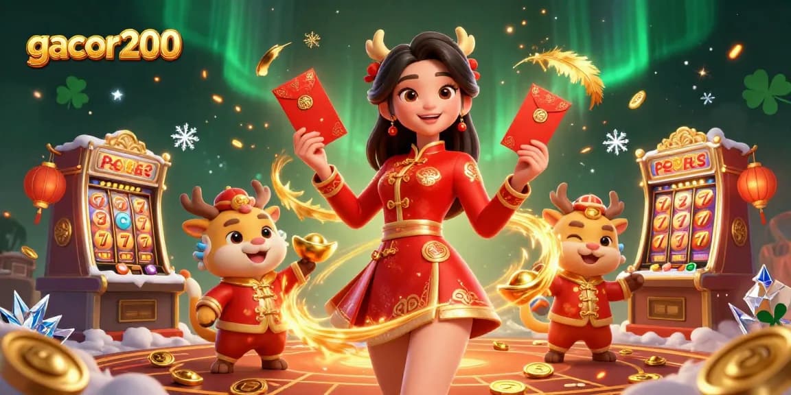 Experience thrilling gameplay at gacor200 with vibrant slots and festive atmosphere.