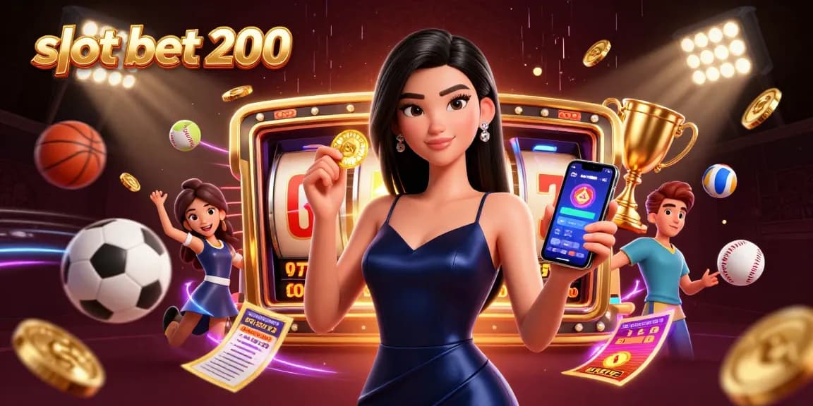 Engage with slot bet 200 for a premium gaming experience in this vibrant casino scene.