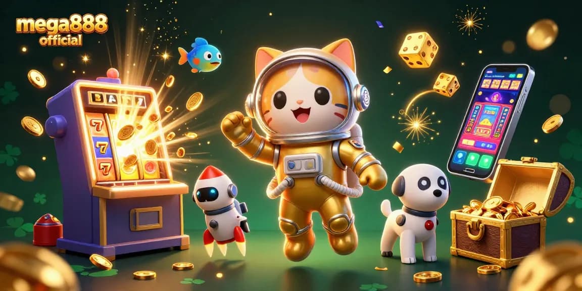Experience the vibrant energy of mega888 official with exciting slot machines and alien adventures in a colorful casino galaxy.
