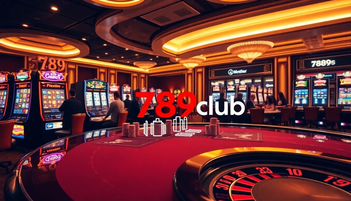 Players enjoying fast-paced games at 789club's luxurious casino featuring slots and poker.