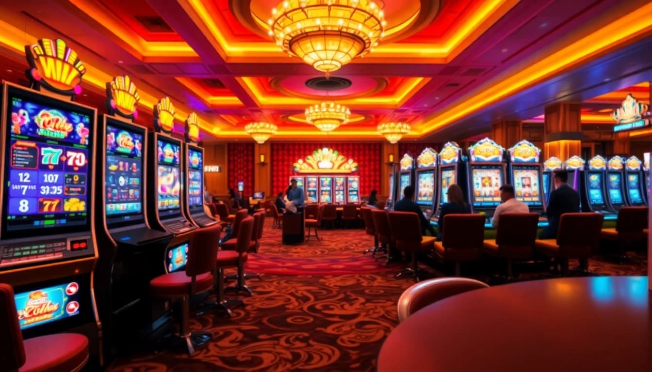 Rasakan sensasi bermain xgslot88 dengan mesin slot berwarna-warni di kasino mewah.