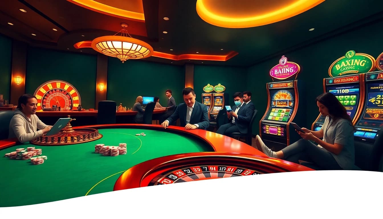 Experience the thrill of online gambling with rr88wang.com, featuring luxurious casino elements and vibrant gaming action.