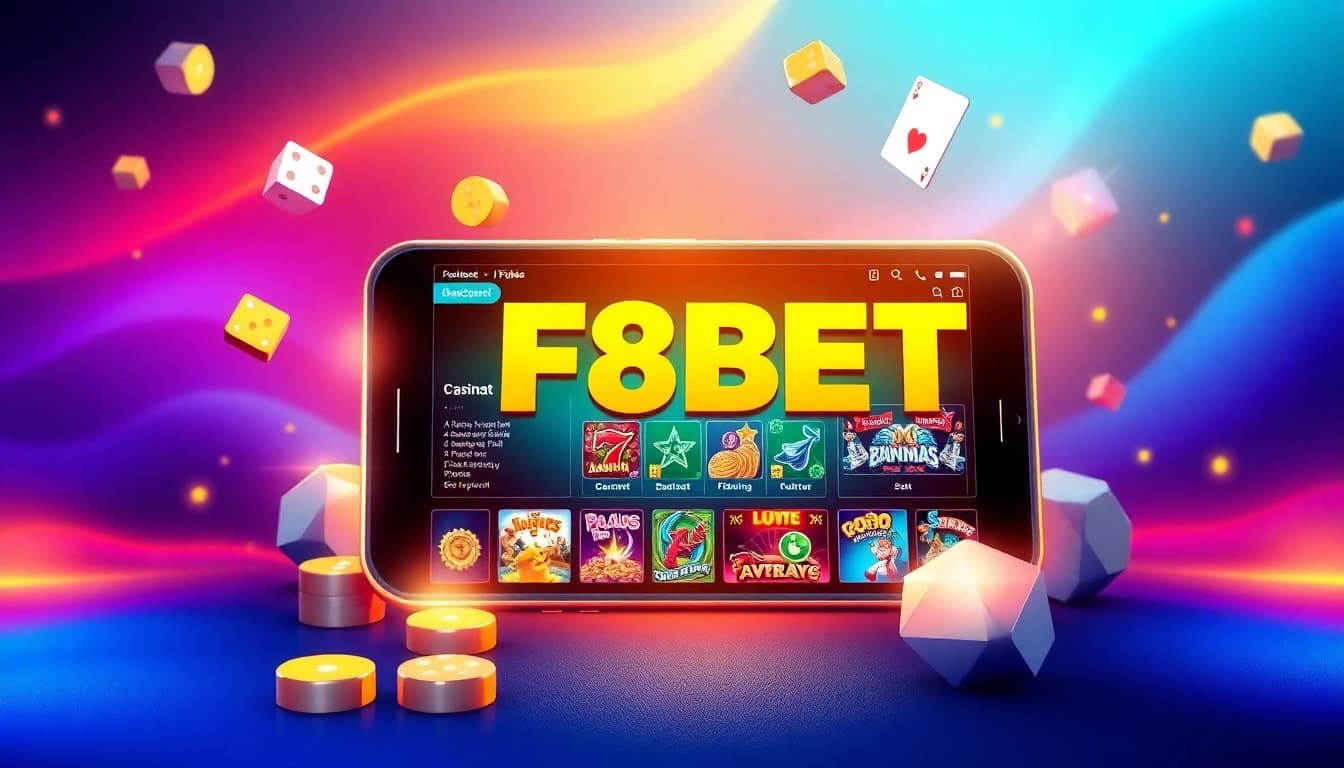Engaging visual of f8bet.com showcasing exciting online gaming features and vibrant graphics.