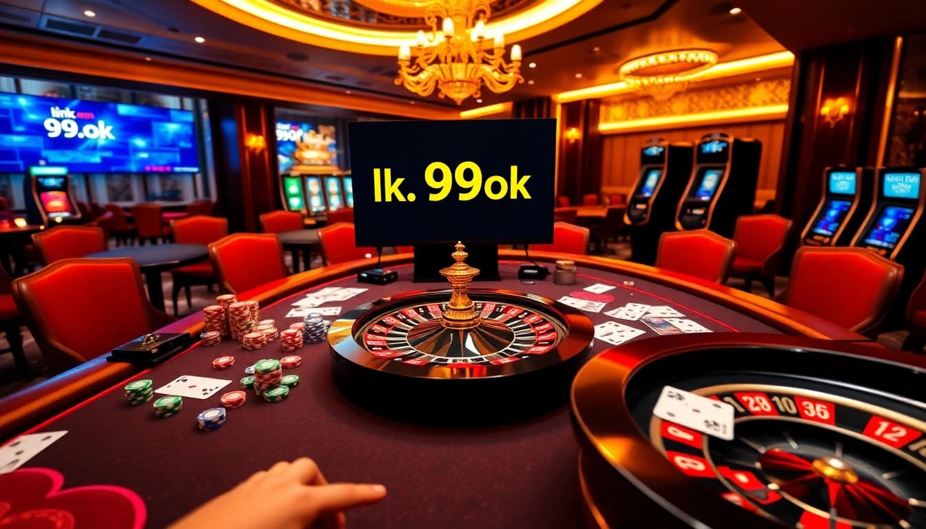 Experience thrilling bets at link 99ok with colorful casino games and vibrant betting tables.