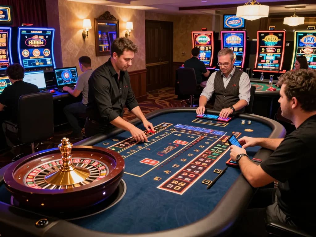 KDTOTO players engaging in an exciting online roulette game, showcasing a dynamic gaming experience.