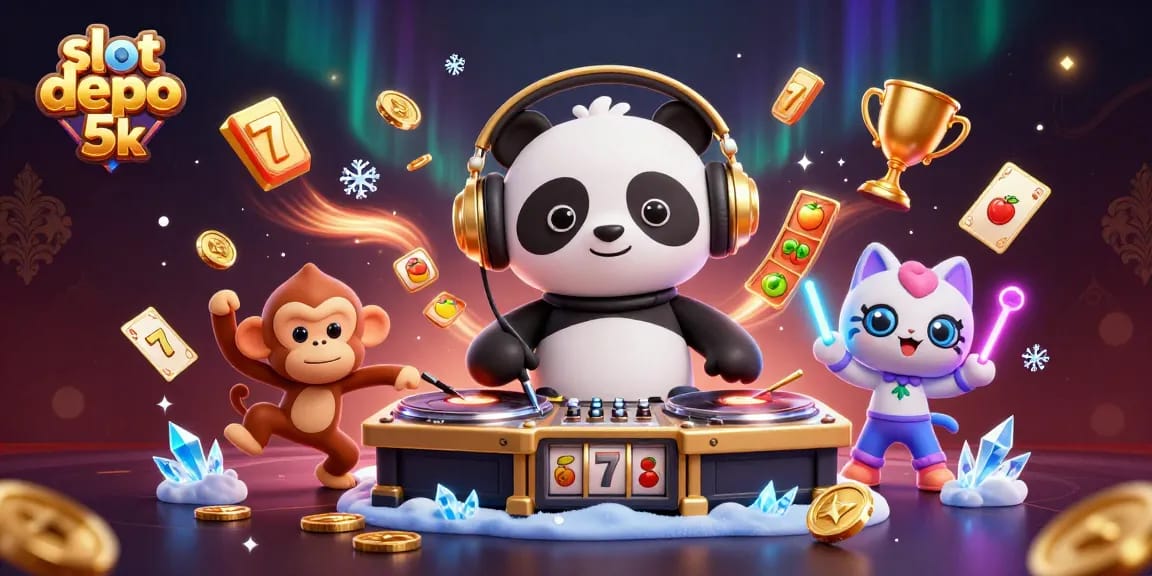 Experience thrilling slots action with slot depo 5k and vibrant characters in this stunning 3D illustration.