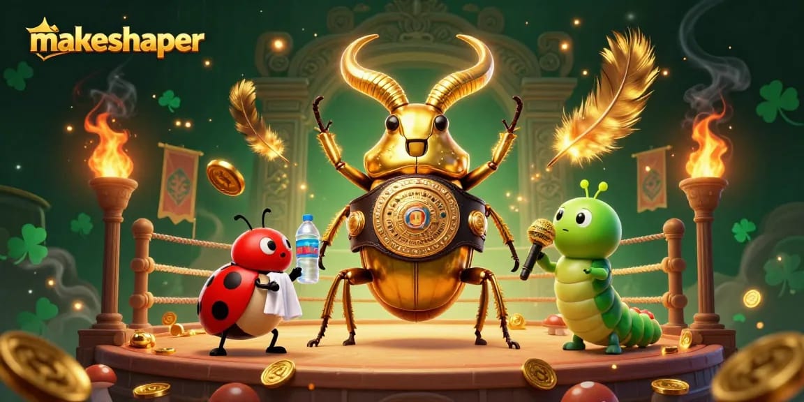 Experience thrilling gameplay with a makeshaper-inspired casino showdown featuring vibrant characters and dynamic elements.