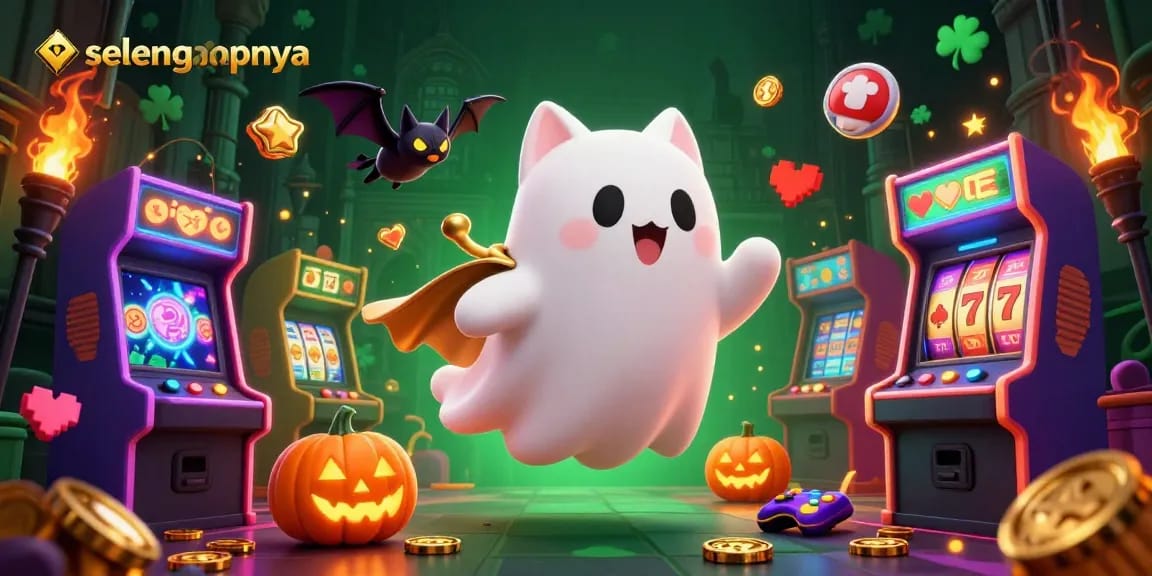 Play thrilling games with selengkapnya! Immerse in a vibrant casino filled with fun elements and glowing characters.