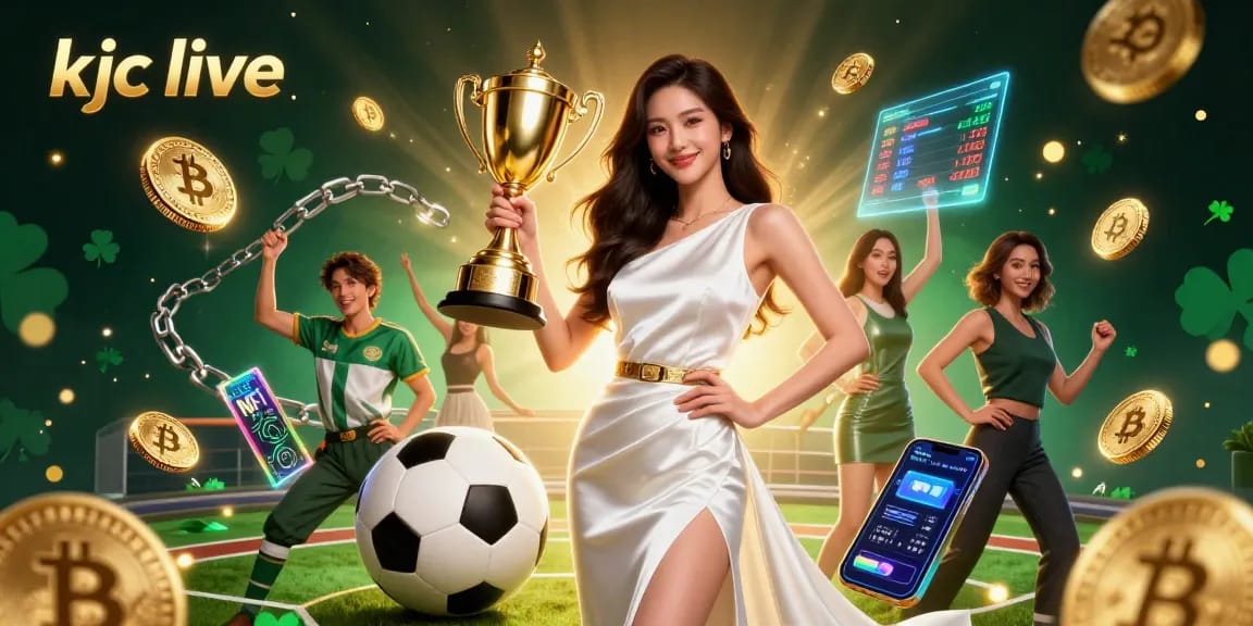 Bet on exciting moments with kjc live, featuring an Asian woman victorious in sports betting.