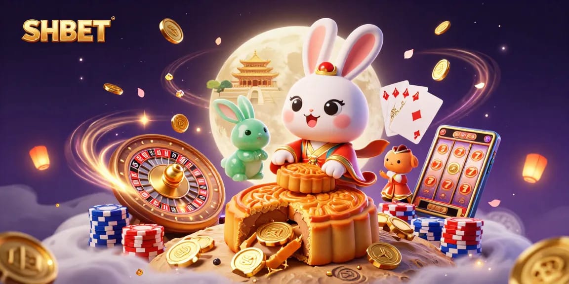 SHBET showcases thrilling gameplay with a unique moon rabbit theme, integrating gaming elements and excitement.