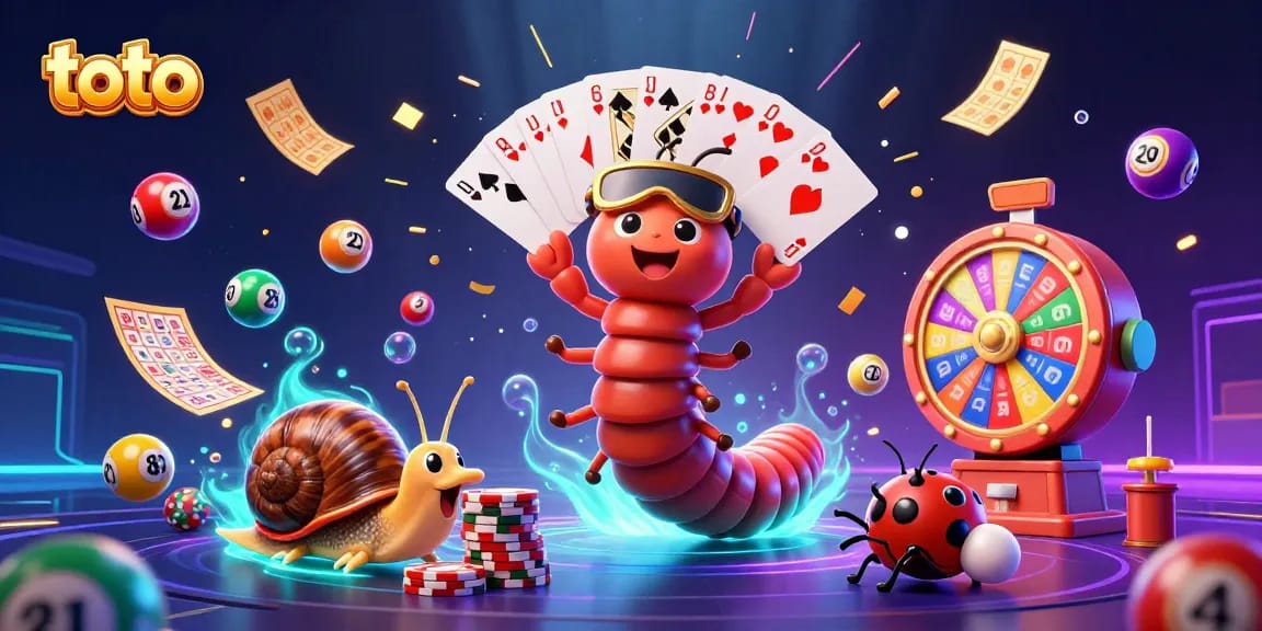 Spin the colors of toto lottery balls and cards in vibrant online gambling excitement.