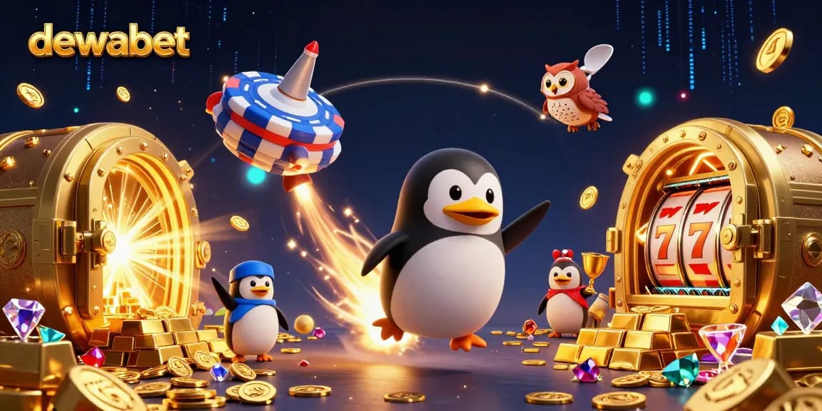 Dewabet menghadirkan pengalaman bermain slot online yang menyenangkan dengan banyak harta berkilau seperti emas dan permata.