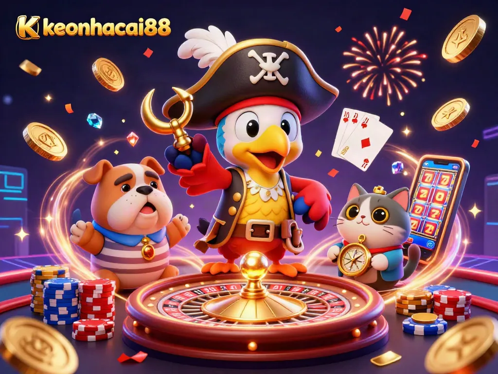 Experience thrilling action at keonhacai88 with captivating pirate-themed casino adventure.