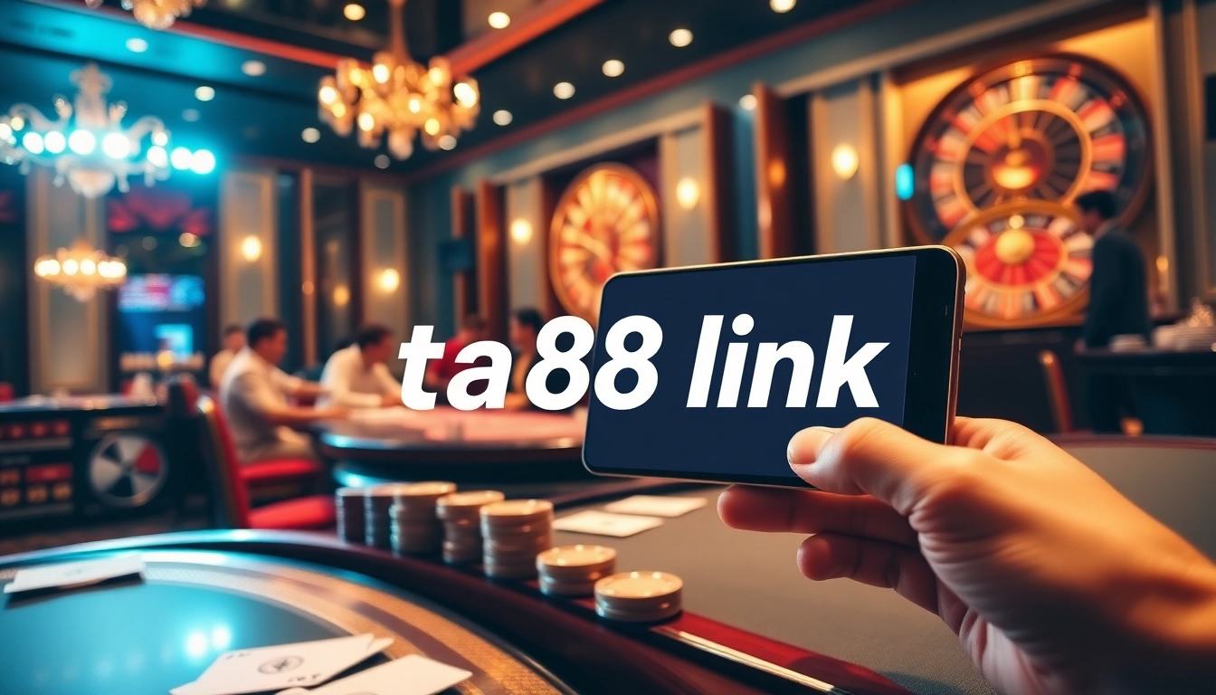 Play exciting games at the ta88 link online casino, featuring stunning live dealer tables and engaging slots.