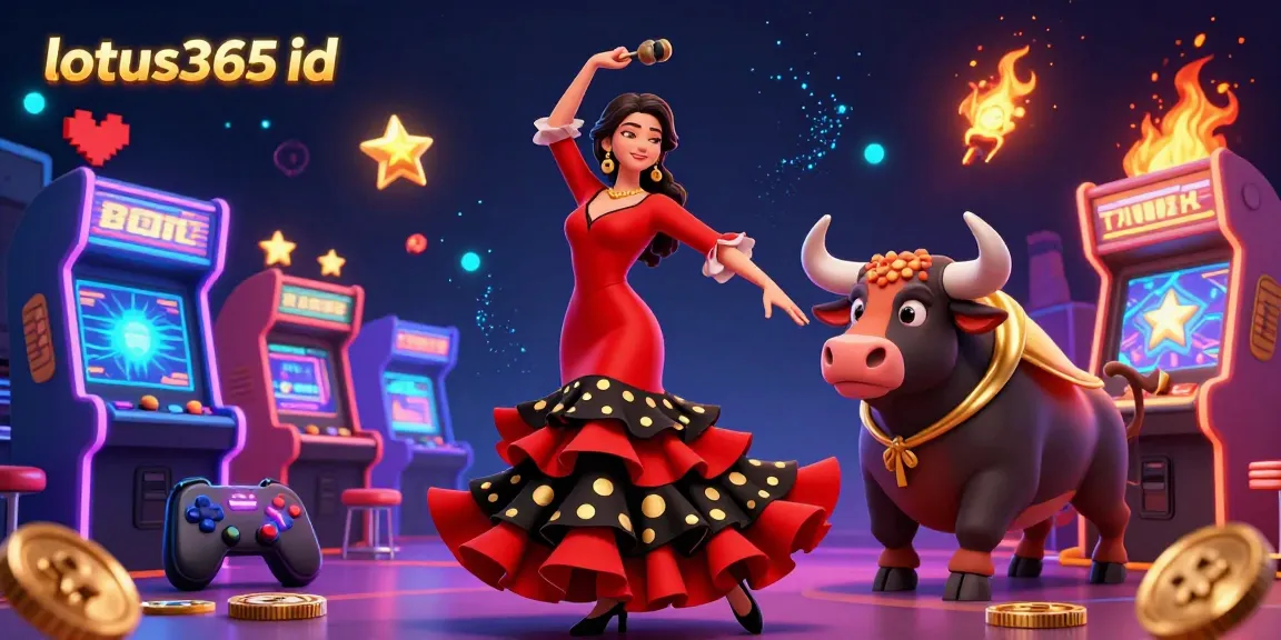 Experience seamless gaming with lotus365 id in this vibrant casino illustration featuring dynamic dance and gaming elements.