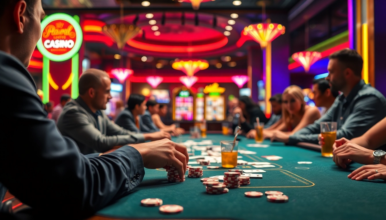Engaging card game at AT99 casino, showcasing vibrant atmosphere and rich game elements.
