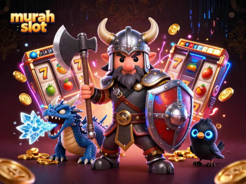 Menangkan jackpot di murah slot dengan karakter pahlawan Viking dan elemen kasino yang dramatis.