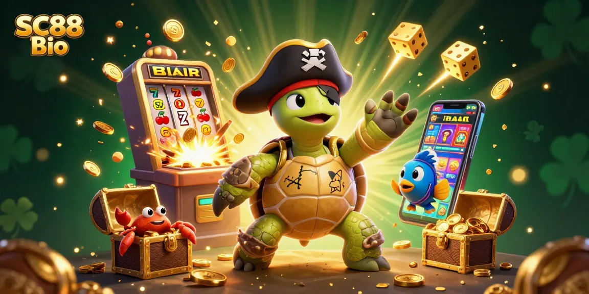 Spin to win at SC88 Bio with vibrant 3D characters and excitement of casino treasures.